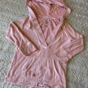 Vintage 2000s American Eagle pink hoodie with embroidered logo 💗